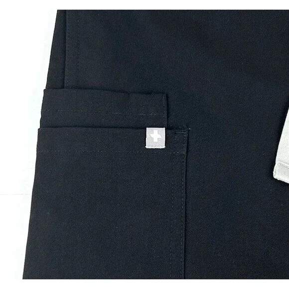 Figs Catarina Scrub Top and Kade Jogger Set Black Womens Size Small Nursing - Picture 9 of 14